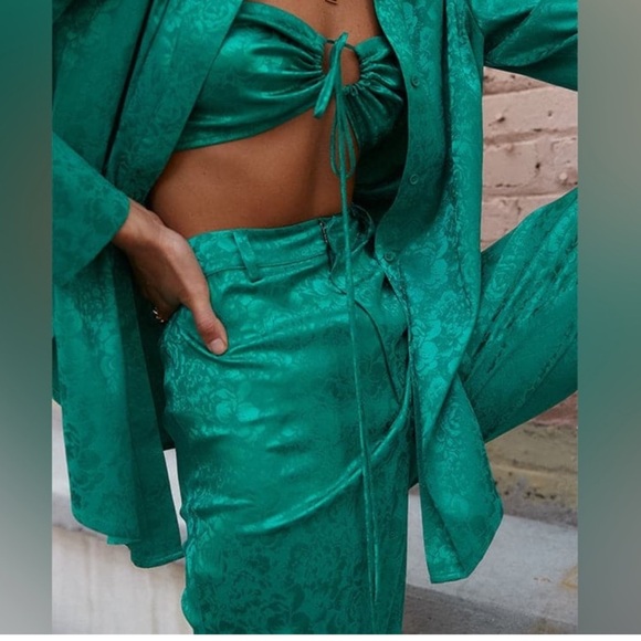 12th Tribe St Barths Emerald Pant NWT Medium - Picture 9 of 12